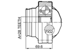 1611-639 - INNER CV JOINT 28X94