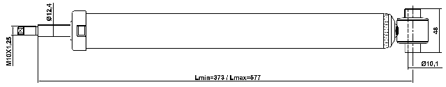 16110-003R - REAR SHOCK ABSORBER GAS.TWIN TUBE