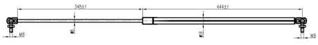 16117-002 - BONNET GAS STRUT L810/280N