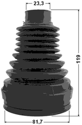 1615-210 - BOOT INNER CV JOINT KIT 81.7X119X23.3