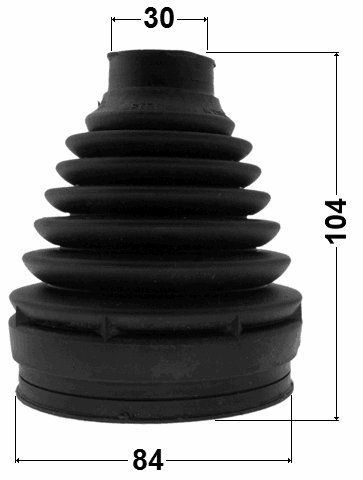 1615P-169 - BOOT INNER CV JOINT KIT PVC 84X104X30