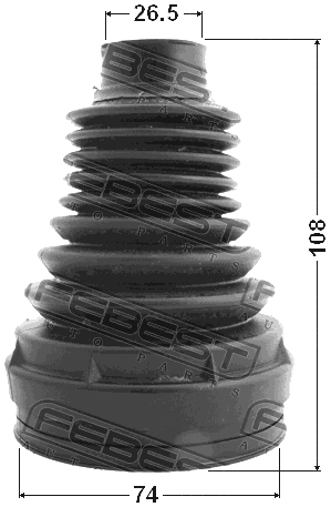 1615P-220 - BOOT INNER CV JOINT KIT PVC 74X108X26.5