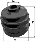 1617-G463 - BOOT OUTER CV JOINT KIT 96X79X24