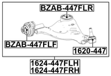 1620-447 - BALL JOINT FRONT LOWER ARM