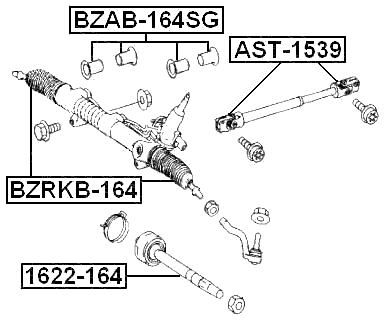 1622-164 - STEERING TIE ROD