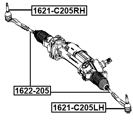 1622-205 - STEERING TIE ROD