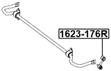 1623-176R - REAR STABILIZER LINK