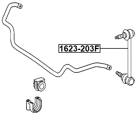 1623-203F - FRONT STABILIZER LINK / SWAY BAR LINK