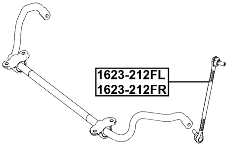 1623-212FL - FRONT LEFT STABILIZER LINK / SWAY BAR LINK