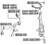 1624-166FUPR - RIGHT UPPER FRONT ARM