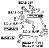 1624-211FLFL - LEFT LOWER FRONT ARM