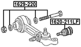 1629-220 - REPAIR KIT, CAMBER ADJUSTING ECCENTRIC BOLT