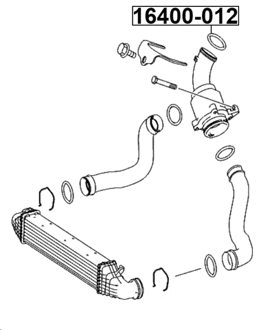 16400-012 - AIR INTAKE HOSE SEAL 52.6x4