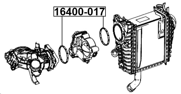 16400-017 - THROTTLE BODY O-RING