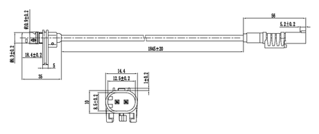 16606-003 - ABS SENSOR REAR LEFT