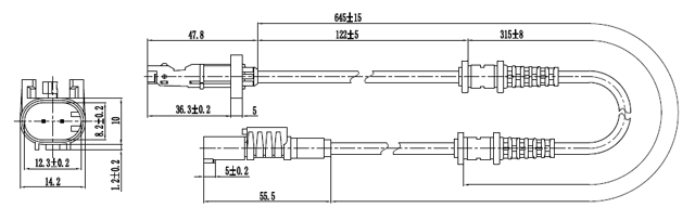 16606-006 - ABS SENSOR FRONT