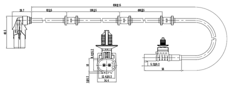 16606-007 - ABS SENSOR FRONT LEFT