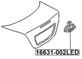 16631-002LED - LICENSE PLATE LAMP (LED)