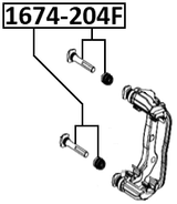 1674-204F - FRONT CALIPER SLIDE PIN