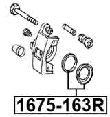 1675-163R - REAR BRAKE CALIPER REPAIR KIT (SET FOR ONE SIDE)