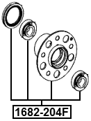 1682-204F - FRONT WHEEL HUB