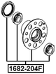 1682-204F - FRONT WHEEL HUB