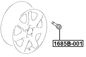 1685B-001 - WHEEL BOLT M14X1.5 L67