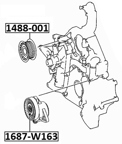 1687-W163 - TENSION PULLEY
