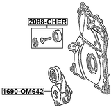 1690-OM642 - BELT TENSIONER