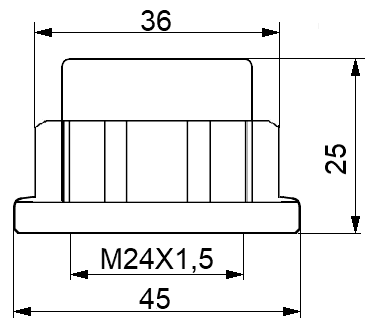 1698-NHUB02 - WHEEL HUB NUT 36X25