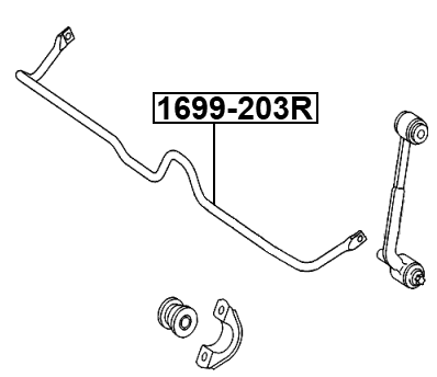 1699-203R - STABILIZER REAR D14.2