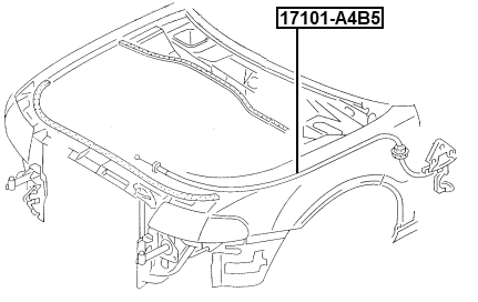 17101-A4B5 - CABLE ASSEMBLY HOOD LOCK CONTROL