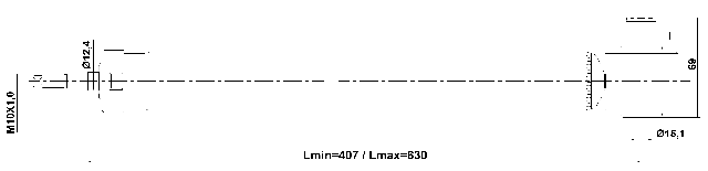 17110-003R - REAR SHOCK ABSORBER GAS.TWIN TUBE