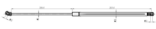 17117-002 - BONNET GAS STRUT L722/280N