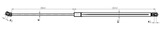 17117-002 - BONNET GAS STRUT L722/280N