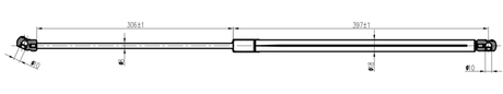 17117-002 - BONNET GAS STRUT L722/280N