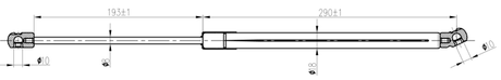 17117-006 - BOOT GAS STRUT L501/450N
