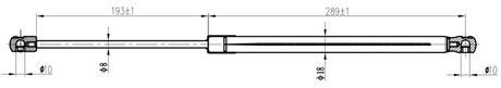 17117-007 - BOOT GAS STRUT L500/500N