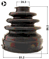 1715-A6T - BOOT INNER CV JOINT KIT 81.2X86.5X24.3