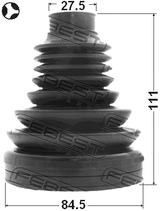 1715-Q5T - BOOT INNER CV JOINT KIT 84.5X111X27.5