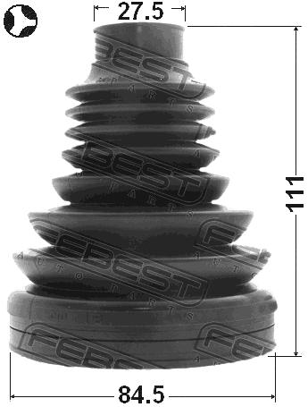 1715-Q5T - BOOT INNER CV JOINT KIT 84.5X111X27.5