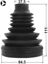 1715P-Q5T - BOOT INNER CV JOINT KIT 84.5X111X27.5