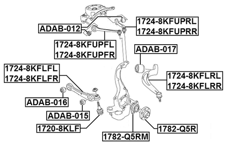 1720-8KLF - BALL JOINT FRONT LOWER ARM