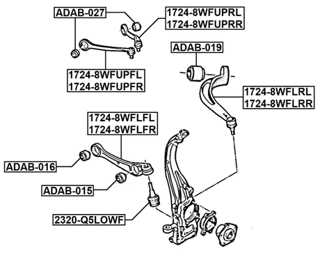 1724-8WFUPFL - LEFT UPPER FRONT ARM