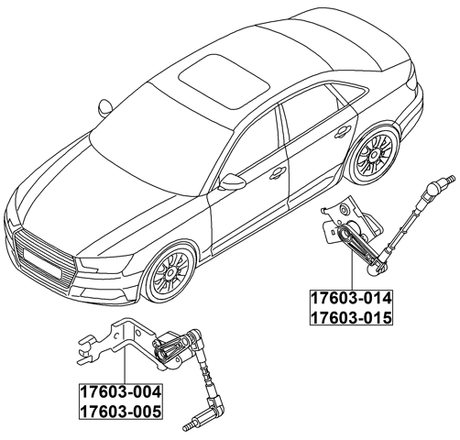 17603-005 - LEVEL SENSOR, FRONT RIGHT (WITH LINK)