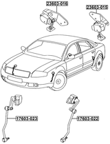17603-022 - LEVEL SENSOR, FRONT LEFT (WITH LINK)