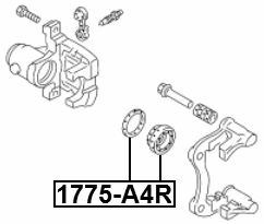 1775-A4R - REAR BRAKE CALIPER REPAIR KIT (SET FOR TWO SIDES)