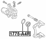 1775-A4R - REAR BRAKE CALIPER REPAIR KIT (SET FOR TWO SIDES)