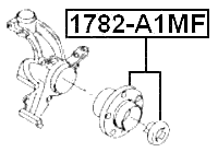 1782-A1MF - FRONT WHEEL HUB