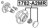 1782-A2MR - REAR WHEEL HUB